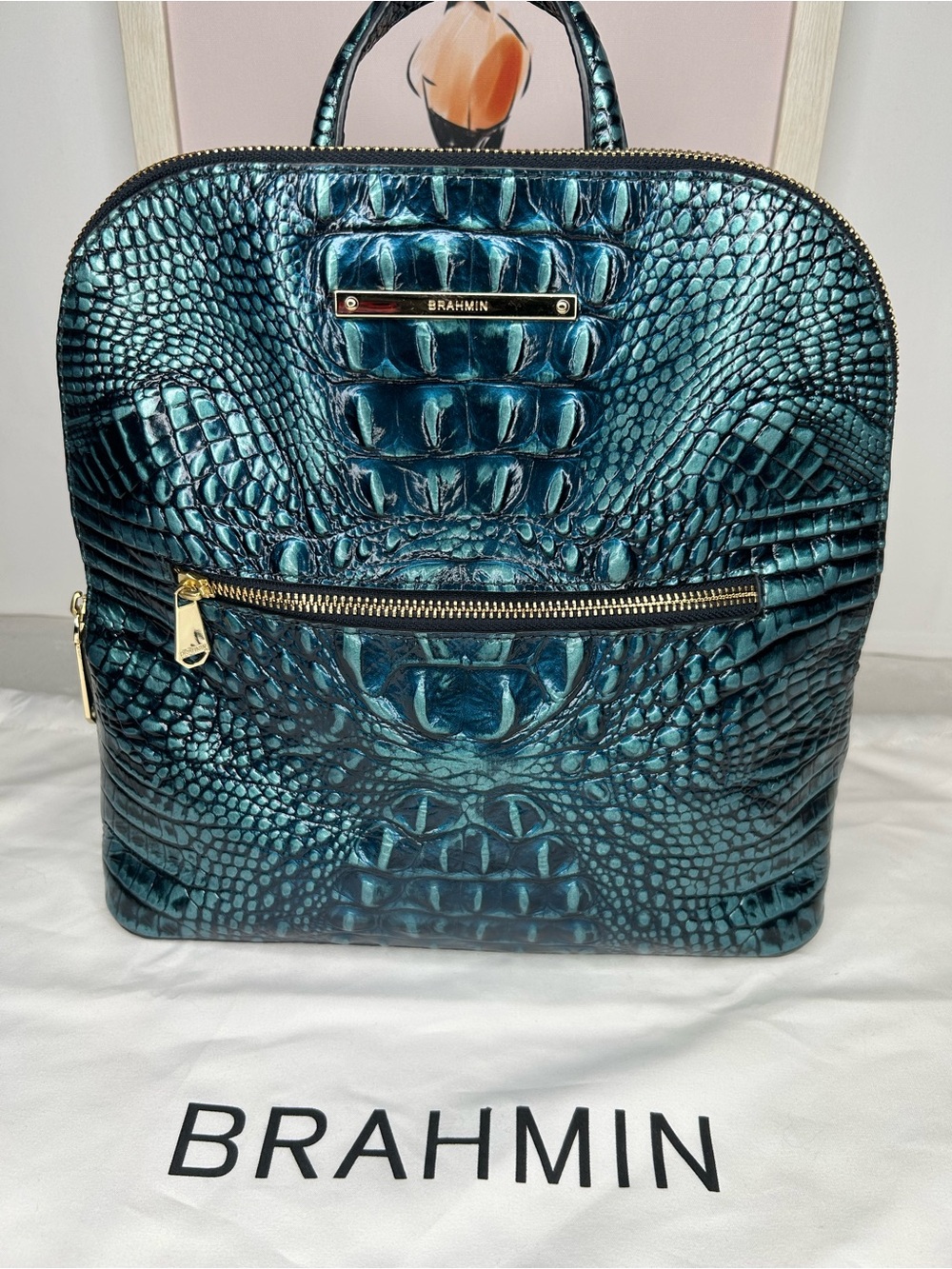 Brahmin Felicity Melbourne Verdigris Backpack